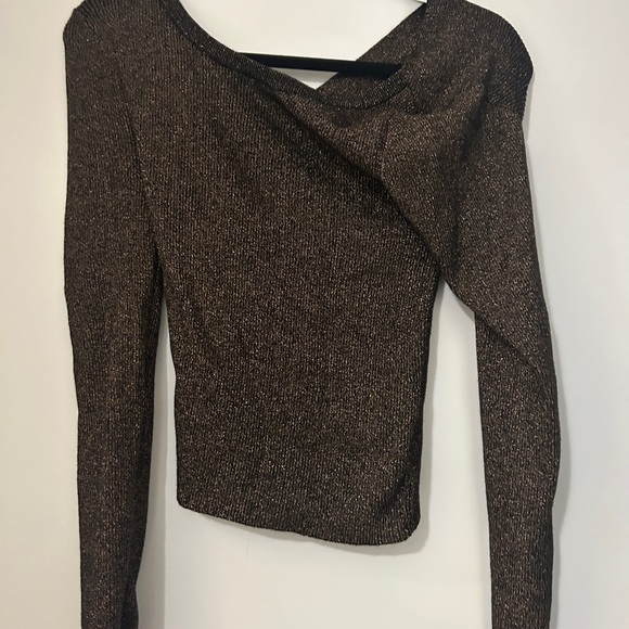 A.L.C Crisscross back Brown sweater in M - Picture 2 of 2